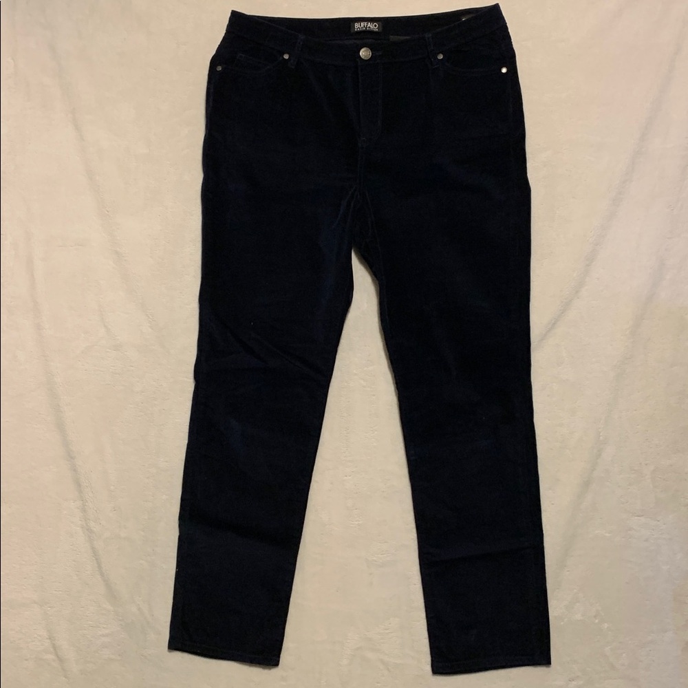 BUFFALO David Bitton Marvel Mid Rise Velvet Stretch Pant skinny 16/36